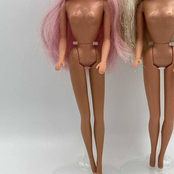 Vintage Mermaid Barbie Doll 1990's Fountain & Rainbow hair #1434 #10393 lot of 2 - Picture 6 of 16